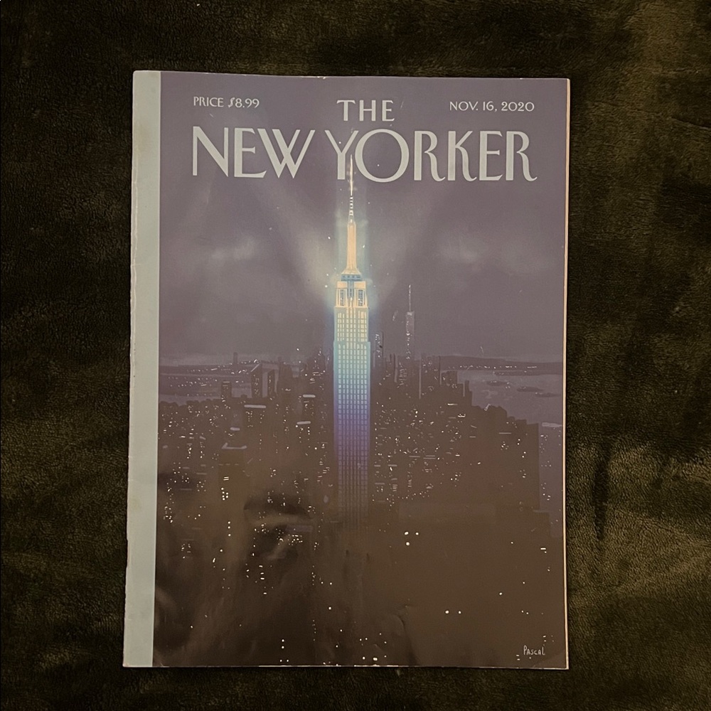 Cover Art Print - Purple & Blue Empire State Illumination November 16 2020